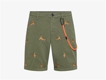 SUN68 SHORT EMBROIDERY E23U 74 MILITAR