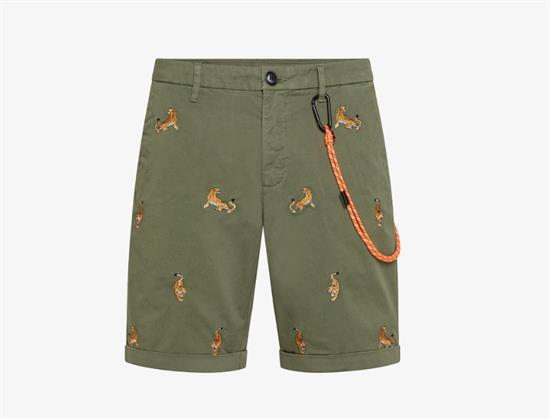 SUN68 SHORT CHINO EMBROIDERY