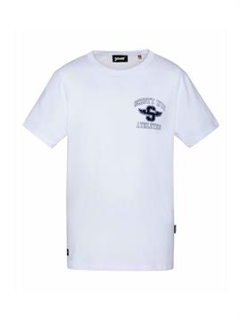 SCHOTT T-SHIRT TSLEVAN E22U BIANCO