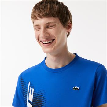 LACOSTE T-SHIRT AZZURRO