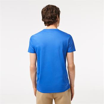 LACOSTE T-SHIRT AZZURRO