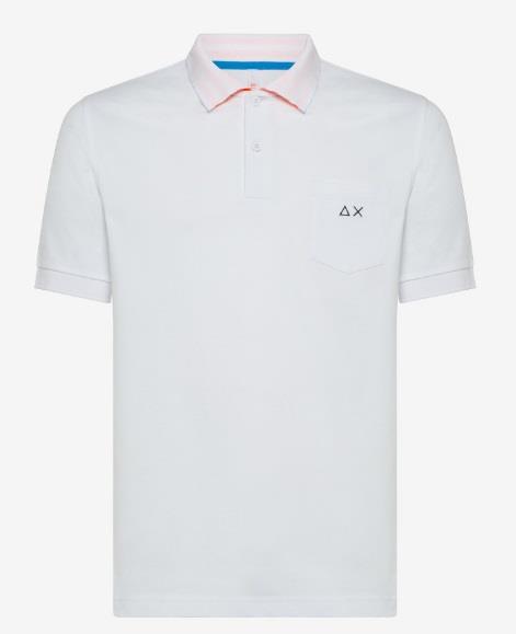 SUN68 POLO LOGO STRIPES UNDER COLLAR