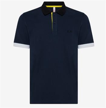 SUN68 POLO COLORS E22U 07 NAVY