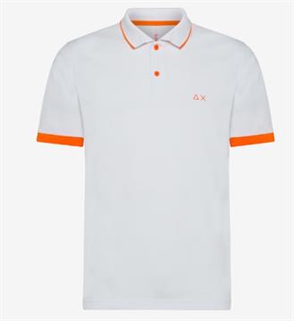 SUN68 POLO SMALL STRIPE FLUO EL.