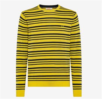 SUN68 MAGLIA STRIPE E22U 23 YELLOW