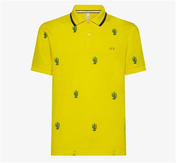 SUN68 POLO EMBROIDERY E23U 23 YELLOW