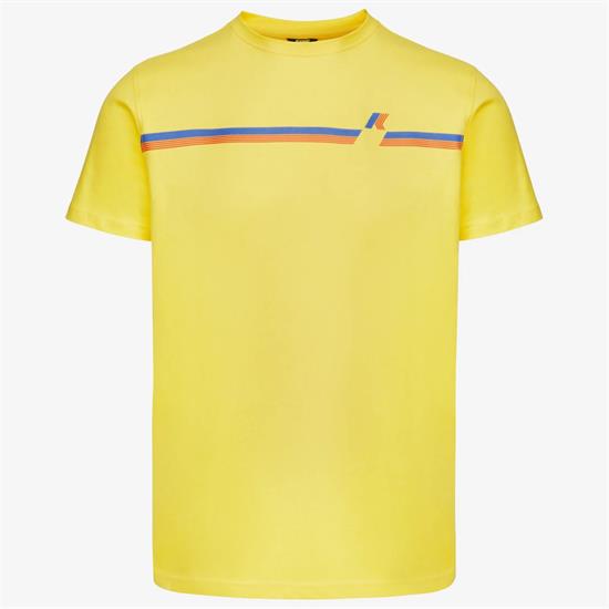 K-WAY T-SHIRT ODOM LOGO STRIPES