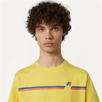 K-WAY T-SHIRT ODOM LOGO STRIPES