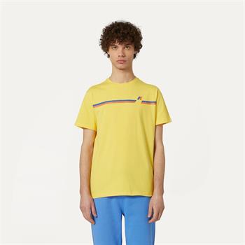K-WAY T-SHIRT ODOM LOGO STRIPES