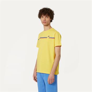 K-WAY T-SHIRT ODOM LOGO STRIPES