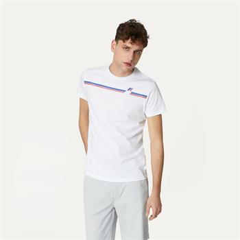 K-WAY T-SHIRT ODOM LOGO STRIPES
