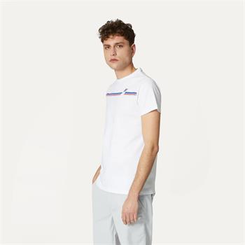 K-WAY T-SHIRT ODOM LOGO STRIPES