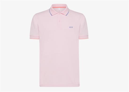 SUN68 POLO SMALL STRIPES COLLAR
