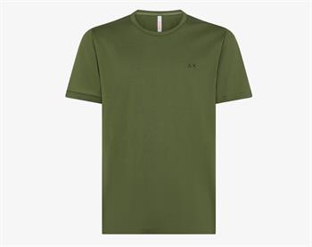 SUN68 T-SHIRT ROUND SOLID