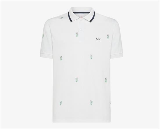 SUN68 POLO FULL EMBROIDERY