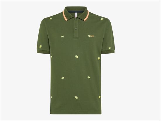 SUN68 POLO FULL EMBROIDERY