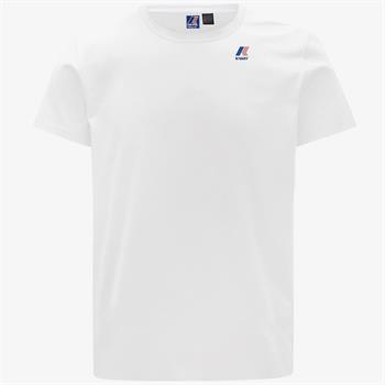 K-WAY T-SHIRT EDOUARD E24U 001 BIANCO