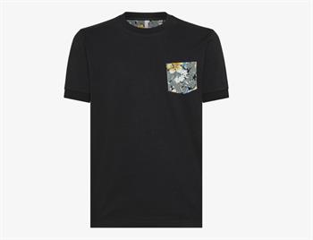 SUN68 T-SHIRT POCKET E24U 11 NERO