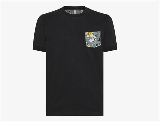 SUN68 T-SHIRT POCKET CONTRAST