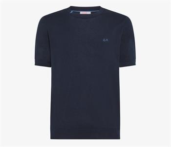 SUN68 MAGLIA ROUND E24U 07 NAVY