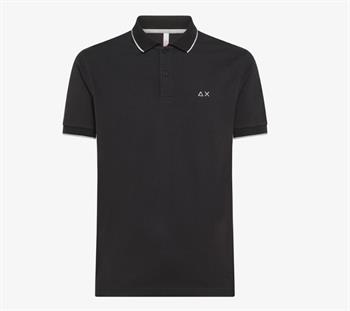 SUN68 POLO COLLAR E24U 11 NERO