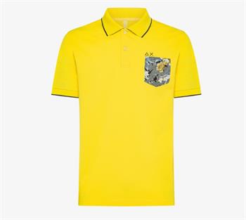 SUN68 POLO PRINT E24U 23 YELLOW