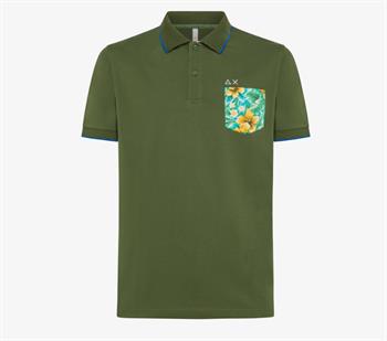 SUN68 POLO PRINT E24U 37 V/SCURO