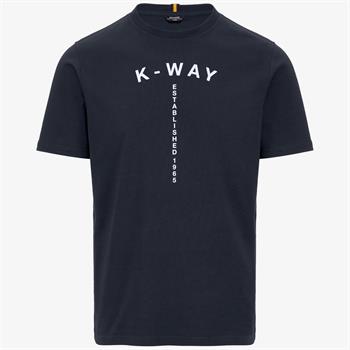 K-WAY T-SHIRT TYPO E24U K89 BLU