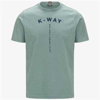 K-WAY T-SHIRT TYPO E24U WEQ VERDE