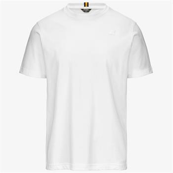 K-WAY T-SHIRT LETITRAIN E24U 001 BIANCO