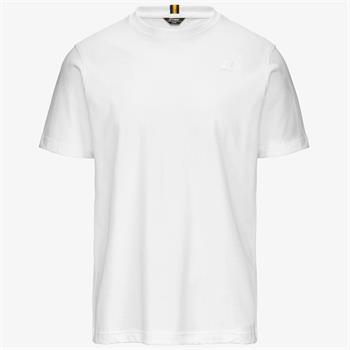 K-WAY T-SHIRT LETITRAIN E24U 001 BIANCO