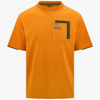 K-WAY T-SHIRT FANTOME E24U ANW ORANGE