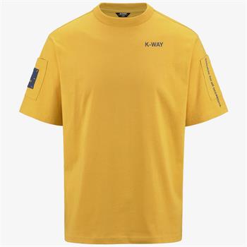 K-WAY T-SHIRT FANTOME E24U AO2 YELLOW