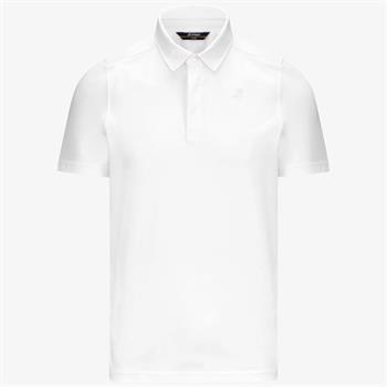 K-WAY POLO VINCELLE E25U 001 BIANCO