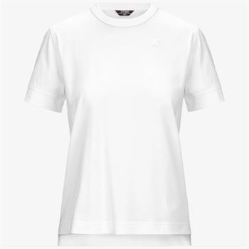 K-WAY T-SHIRT EMEL E25D 001 BIANCO