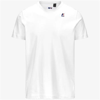 K-WAY T-SHIRT EDOUARD E25U 001 BIANCO