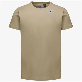 K-WAY T-SHIRT EDOUARD E25U WG9 BEIGE
