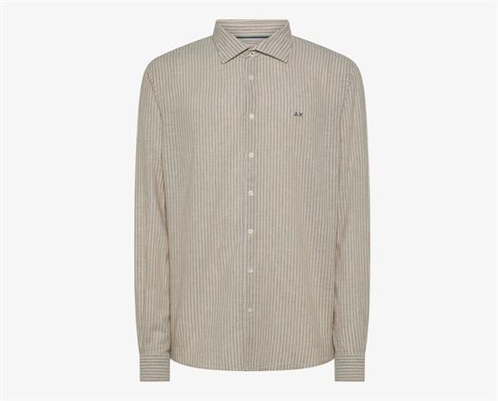 SUN68 CAMICIA LINEN STRIPE