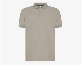 SUN68 POLO STRIPES E25U 98 STONE