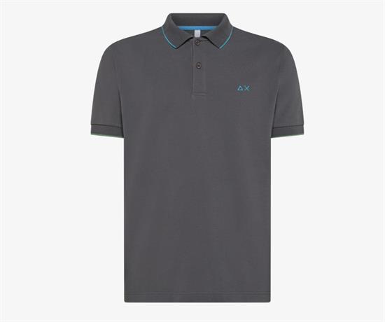 SUN68 POLO SMALL STRIPES