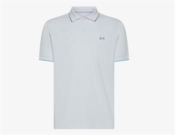 SUN68 POLO STRIPES E25U 01 BIANCO