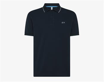 SUN68 POLO STRIPES E25U 07 NAVY