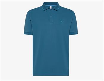 SUN68 POLO STRIPES E25U 80 A/SCURO