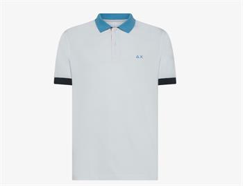 SUN68 POLO COLOR E25U 01 BIANCO