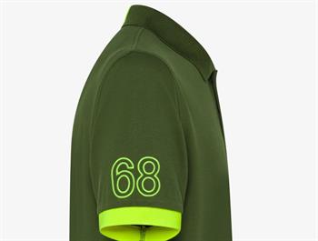 SUN68 POLO LOGO FLUO