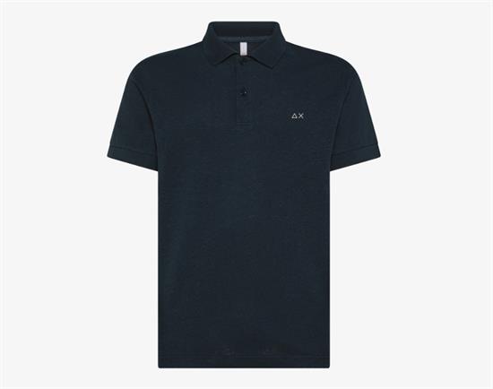 SUN68 POLO JERSEY LINEN