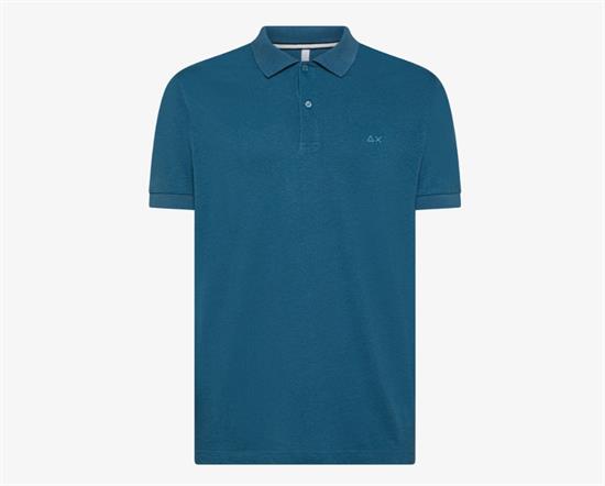 SUN68 POLO JERSEY LINEN