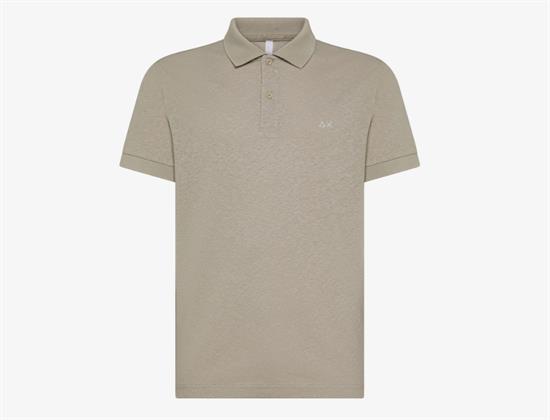 SUN68 POLO JERSEY LINEN