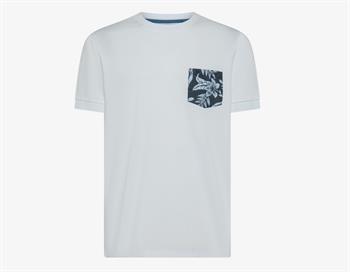 SUN68 T-SHIRT POCKET E25U 01 BIANCO