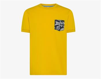 SUN68 T-SHIRT POCKET E25U 23 YELLOW